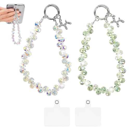 ZORBES® 2Pcs Beaded Phone Wrist Strap, Cellphone Lanyard Chain ZORBES® 2Pcs Beaded Phone Wrist Strap, Cellphone Lanyard Chain